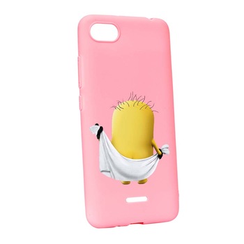Husa de protectie Cartoon, Minion pentru Xiaomi Redmi 6A, rezistenta la uzura, anti-alunecare, din silicon Premium, P219 Husa de protectie Cartoon, Minion pentru Xiaomi Redmi 6A, rezistenta la uzura, anti-alunecare, din silicon Premium, P219