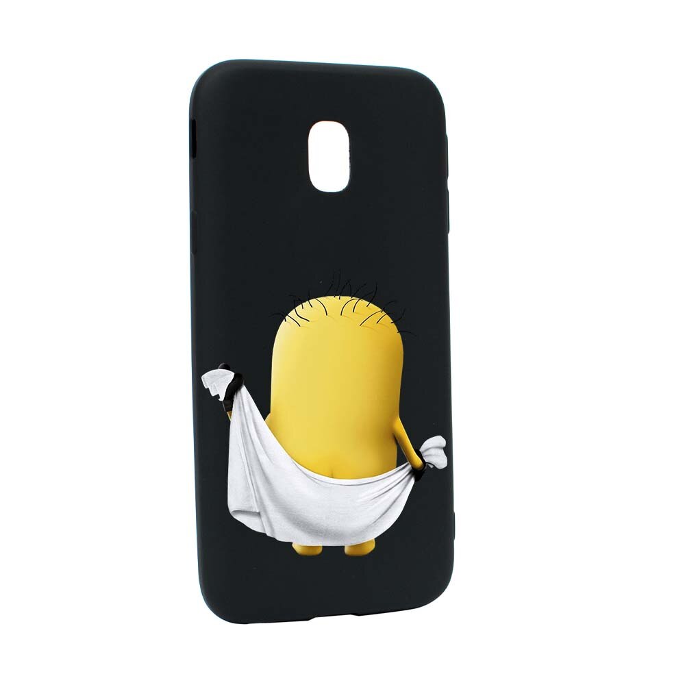 Husa de protectie Cartoon, Minion pentru Samsung Galaxy J3 2018, rezistenta la uzura, anti-alunecare, din silicon Premium, B219