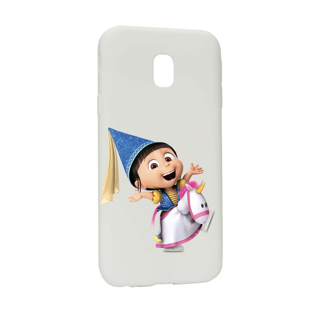 Husa de protectie Despicable Me, Agnes pentru Samsung Galaxy J7 2018, rezistenta la uzura, anti-alunecare, din silicon Premium, W220