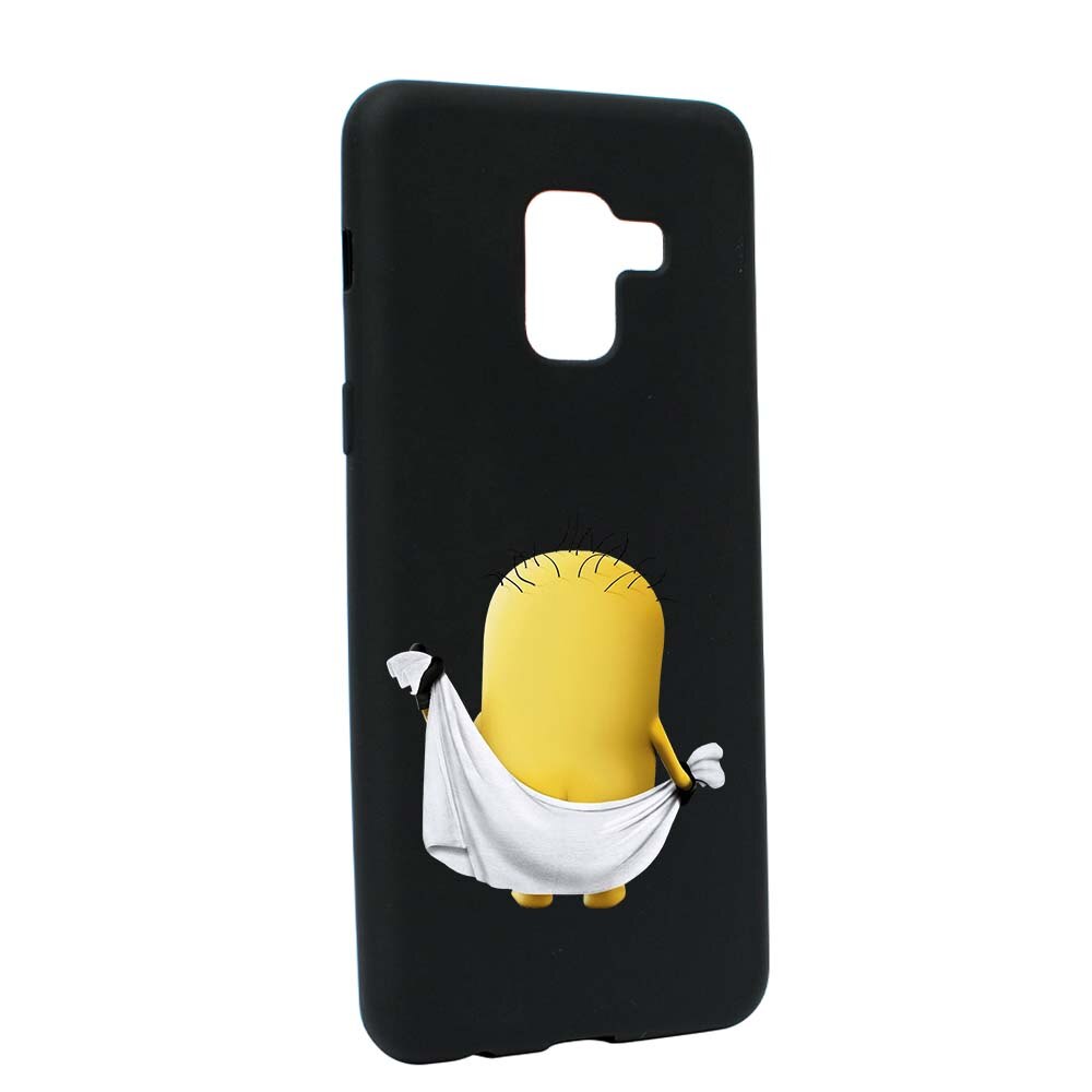 Husa de protectie Cartoon, Minion pentru Samsung Galaxy A5 2018, rezistenta la uzura, anti-alunecare, din silicon Premium, B219