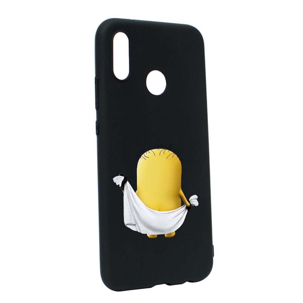 Husa de protectie Cartoon, Minion pentru Huawei P20 Lite, rezistenta la uzura, anti-alunecare, din silicon Premium, B219