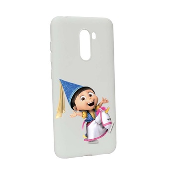 Husa de protectie Despicable Me, Agnes pentru Xiaomi PocoPhone F1, rezistenta la uzura, anti-alunecare, din silicon Premium, W220 Husa de protectie Despicable Me, Agnes pentru Xiaomi PocoPhone F1, rezistenta la uzura, anti-alunecare, din silicon Premium, W220
