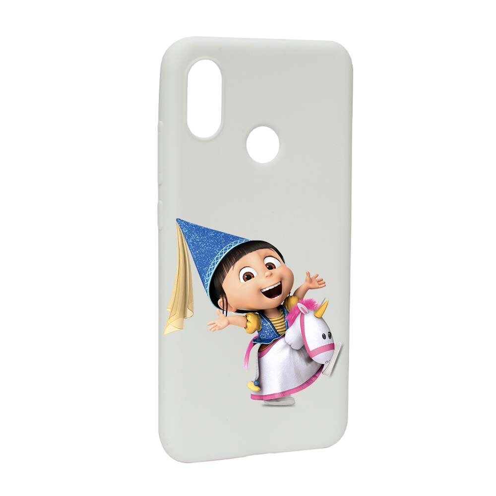 Husa de protectie Despicable Me, Agnes pentru Xiaomi Mi 8, rezistenta la uzura, anti-alunecare, din silicon Premium, W220