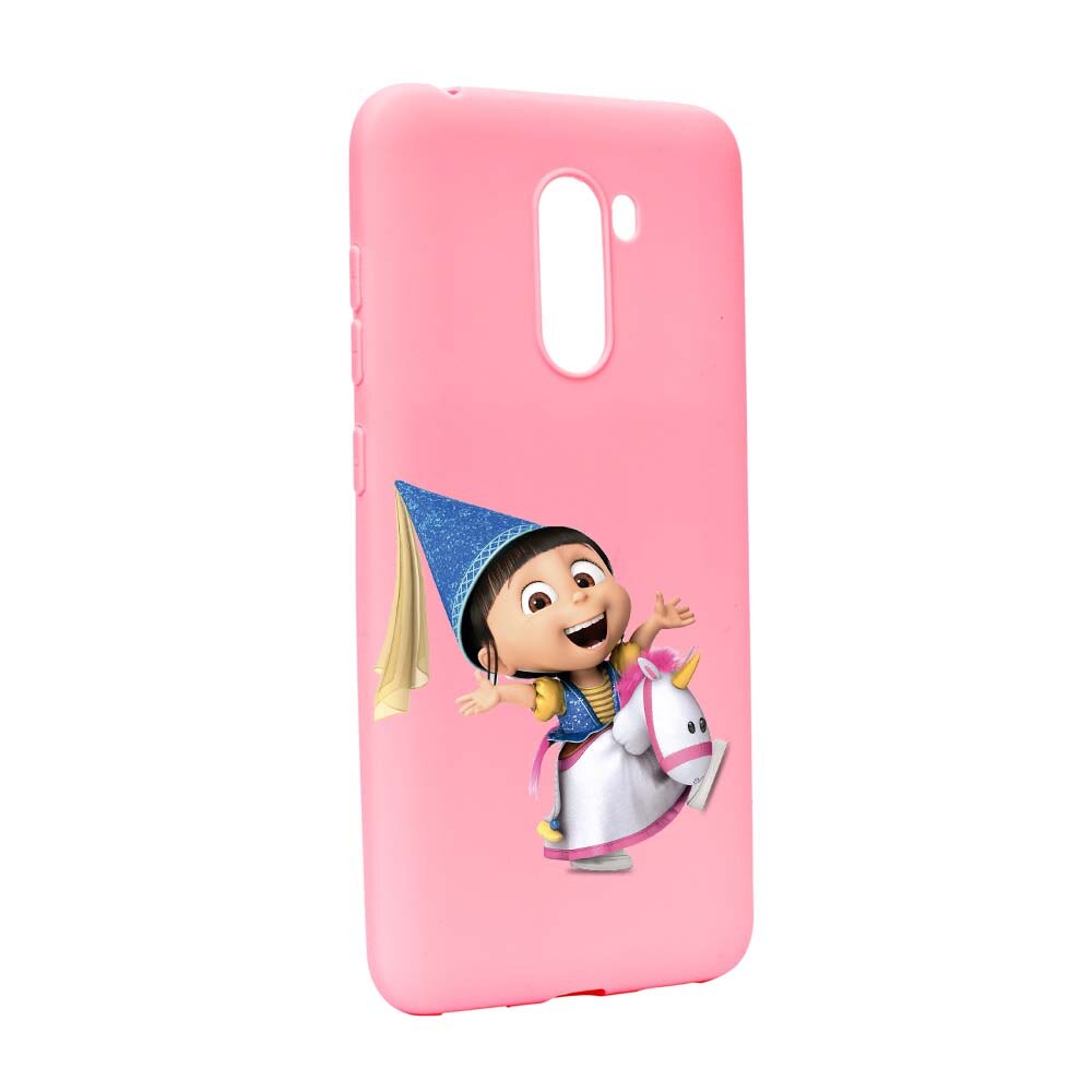 Husa de protectie Despicable Me, Agnes pentru Xiaomi PocoPhone F1, rezistenta la uzura, anti-alunecare, din silicon Premium, P220