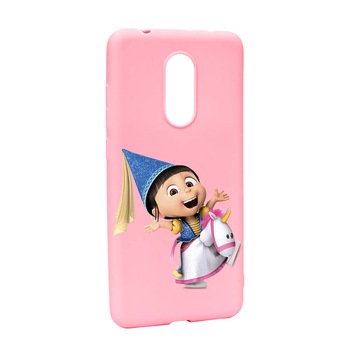 Husa de protectie Despicable Me, Agnes pentru Xiaomi Redmi Note 5 / Redmi 5 Plus, rezistenta la uzura, anti-alunecare, din silicon Premium, P220 Husa de protectie Despicable Me, Agnes pentru Xiaomi Redmi Note 5 / Redmi 5 Plus, rezistenta la uzura, anti-alunecare, din silicon Premium, P220