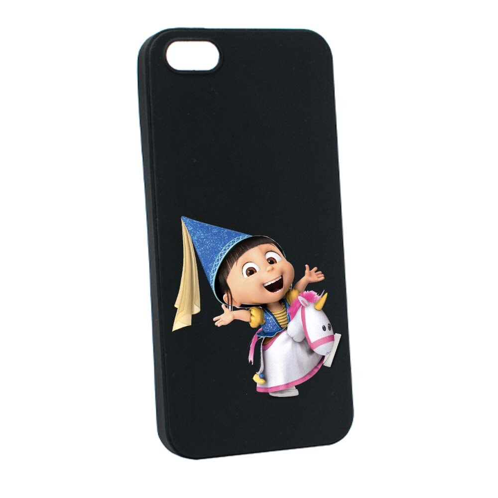 Husa de protectie Despicable Me, Agnes pentru Apple iPhone SE / 5S / 5, rezistenta la uzura, anti-alunecare, din silicon Premium, B220