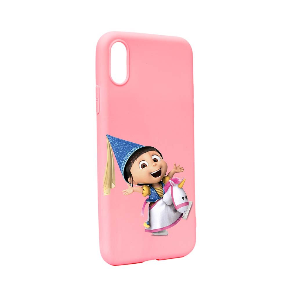 Husa de protectie Despicable Me, Agnes pentru Apple iPhone XS Max, rezistenta la uzura, anti-alunecare, din silicon Premium, P220