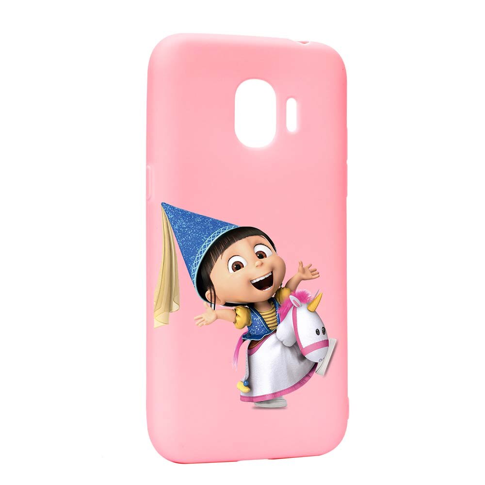 Husa de protectie Despicable Me, Agnes pentru Samsung Galaxy J4 2018, rezistenta la uzura, anti-alunecare, din silicon Premium, P220