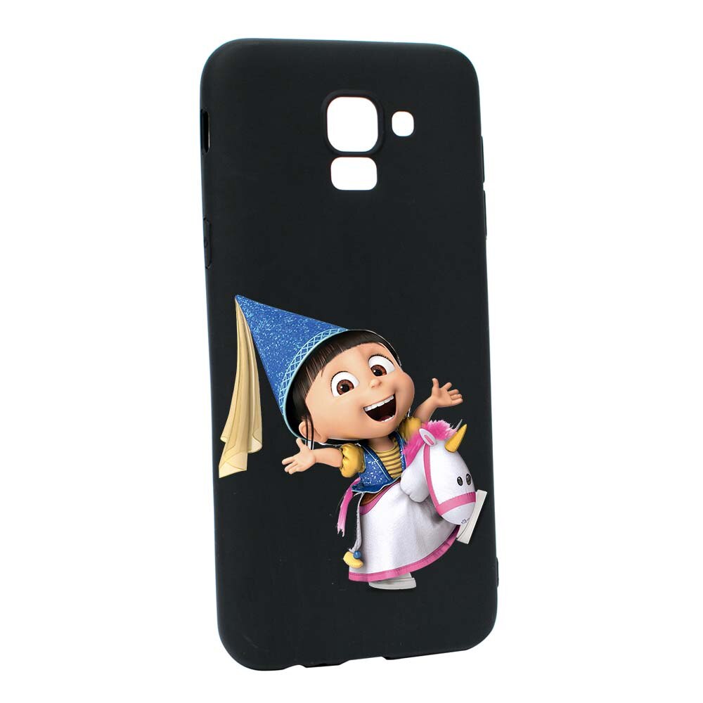 Husa de protectie Despicable Me, Agnes pentru Samsung Galaxy J6 2018, rezistenta la uzura, anti-alunecare, din silicon Premium, B220