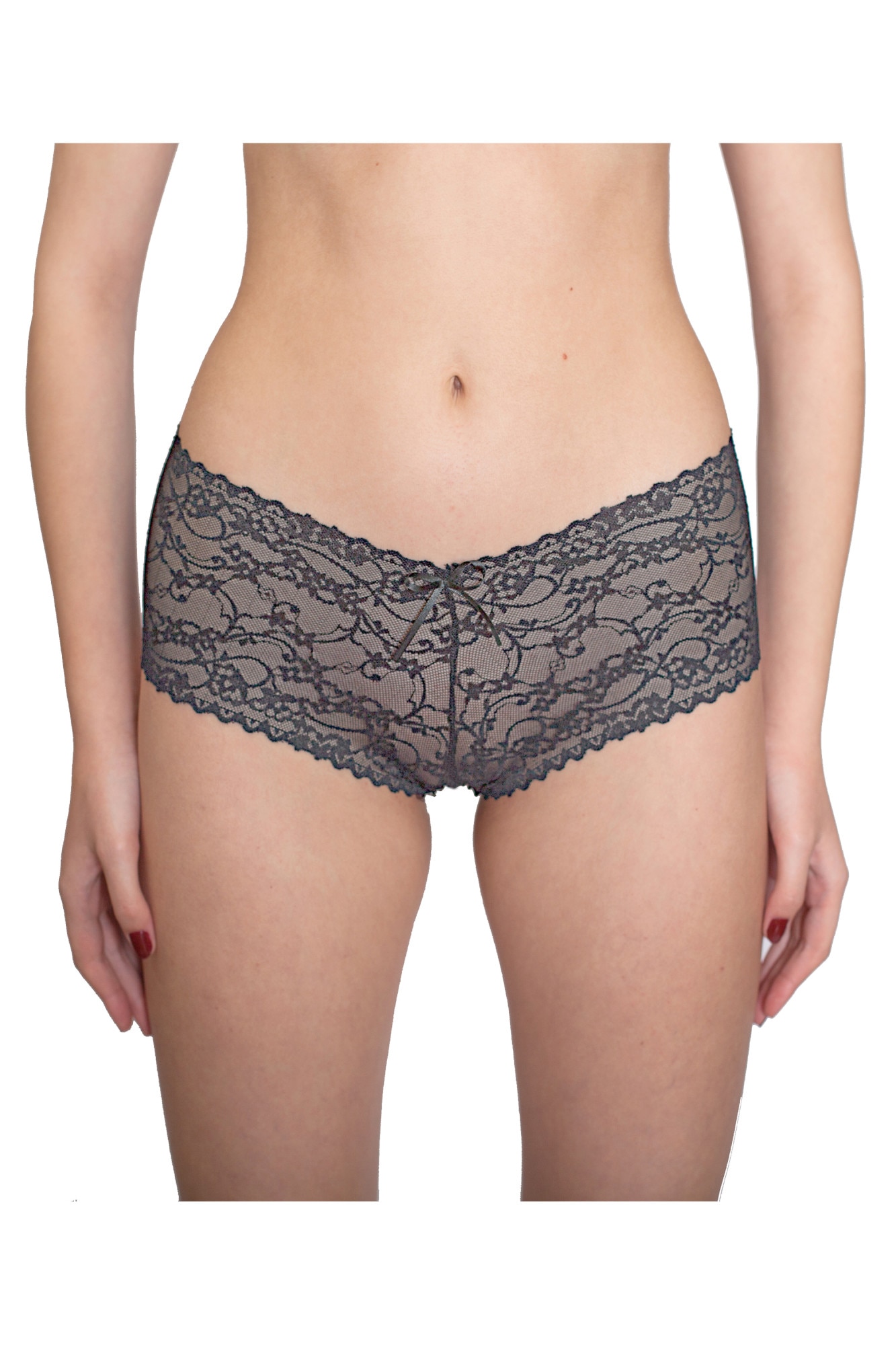 Chilot boxer dantela IRIS negru, BLD by, Negru