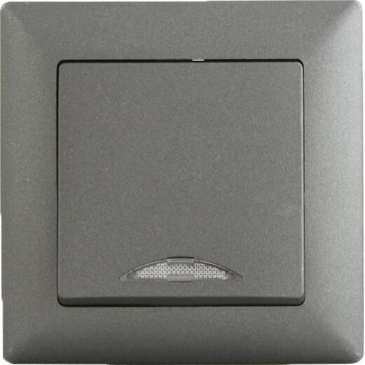 Intrerupator cu led VISAGE FUME, pentru Interior, 10 A