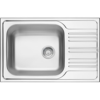 Chiuveta bucatarie din inox cu 1 cuva si picurator XYLO ZEX 011B, dreptunghiulara, finisaj satinat Chiuveta bucatarie din inox cu 1 cuva si picurator XYLO ZEX 011B, dreptunghiulara, finisaj satinat