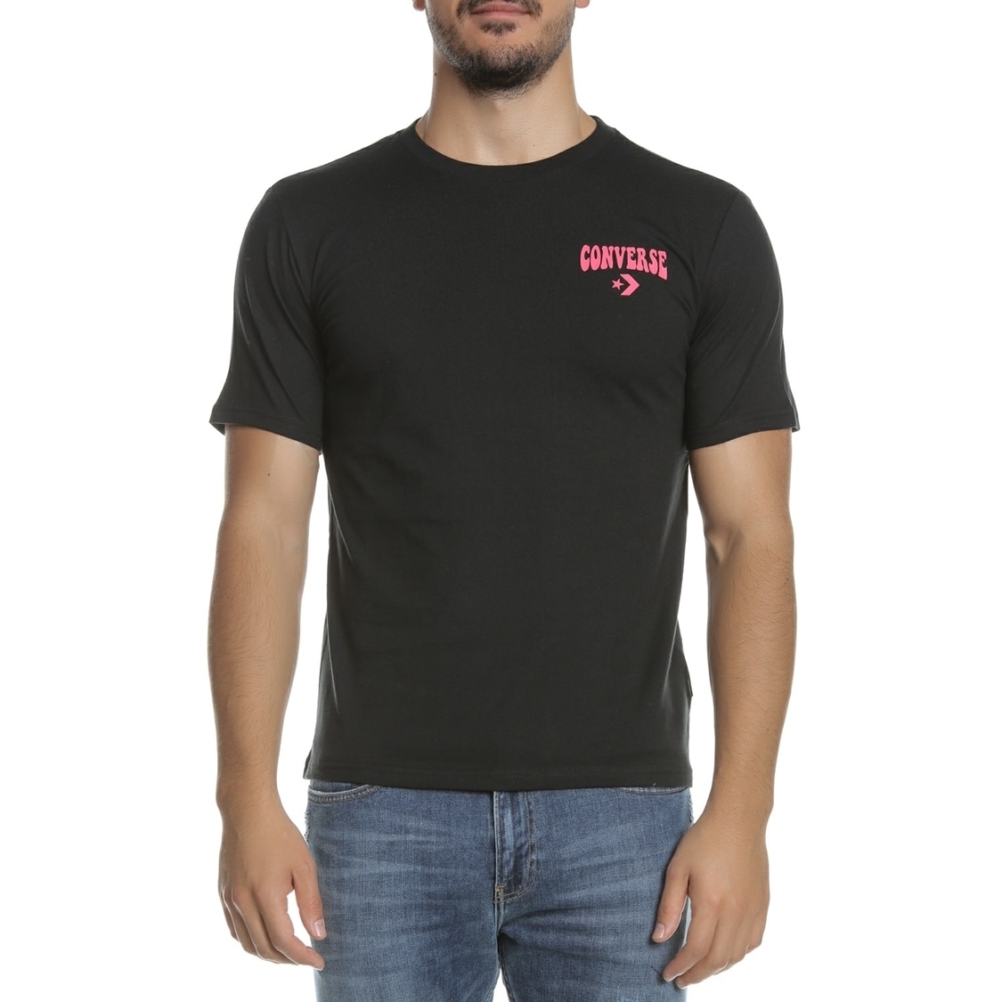 Tricou Converse Munchy Star Chevron, Negru