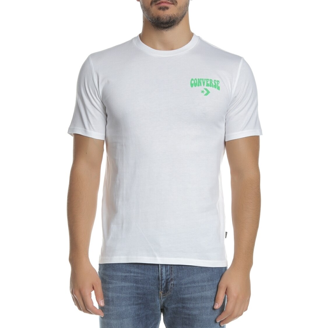 Tricou Converse Munchy Star Chevron, Alb