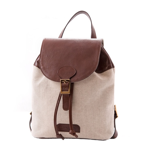 Rucsac piele naturala Wood Vechio, maro
