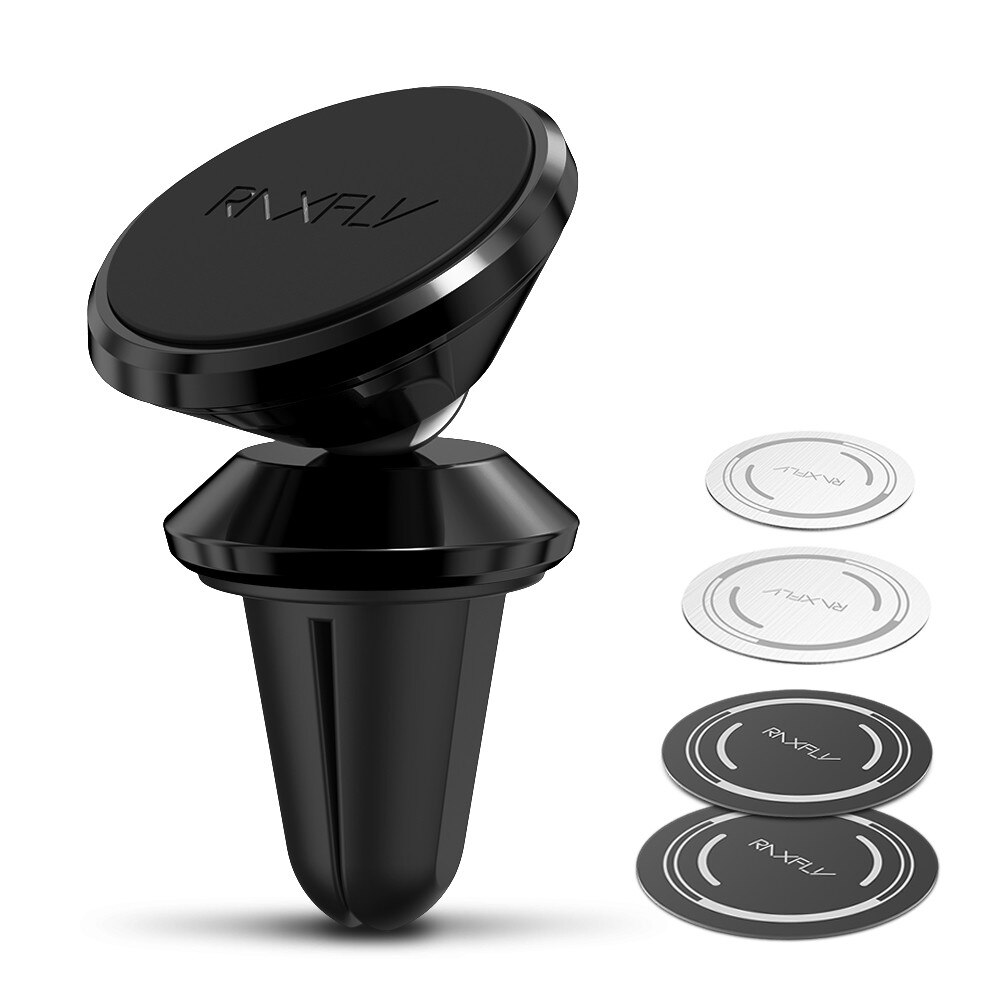 Suport Magnetic 360° Negru, Grila Ventilatie, Pentru Telefon Universal Auto Premium