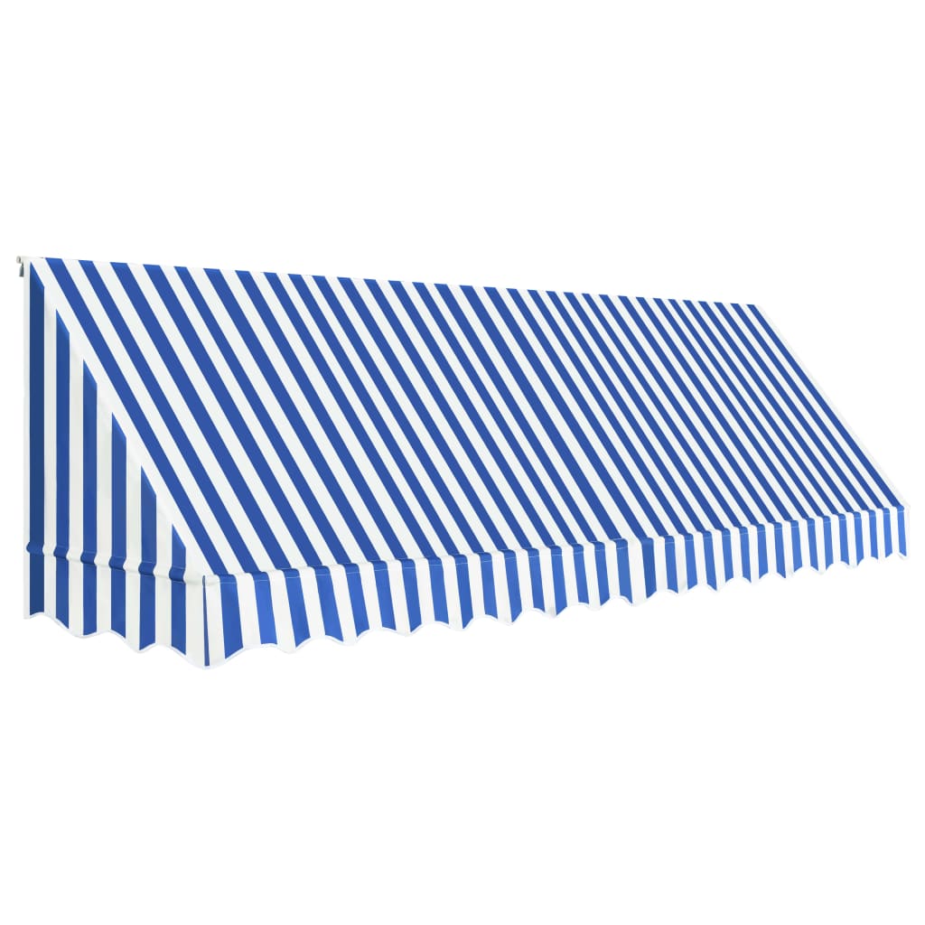 Copertina de bistro, albastru si alb, 400 x 120 cm 143725