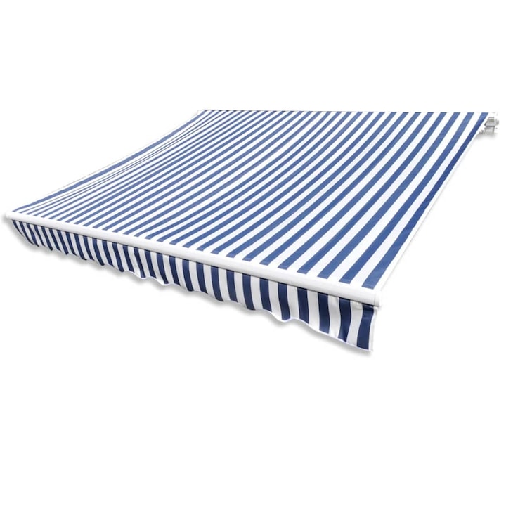 vidaXL kék és fehér napellenző ponyva 500 x 300 cm