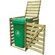Magazie pubela individuala, 240 L, lemn tratat, pentru exterior 42269