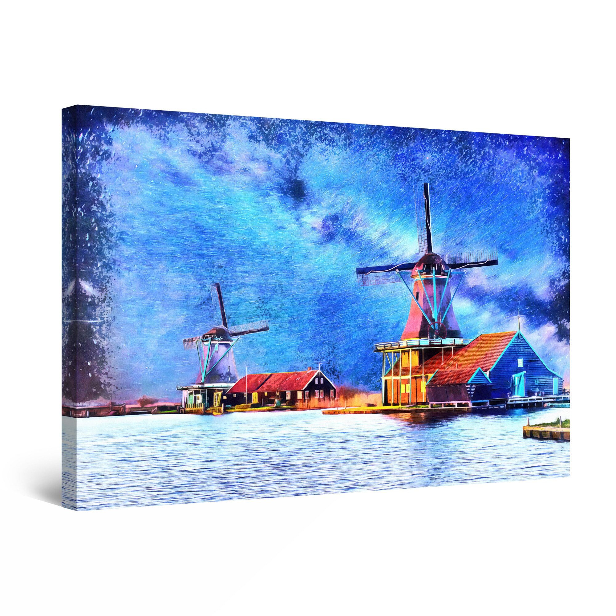 Tablou DualView Startonight Mori de vant, luminos in intuneric, 90 cm x 60 cm