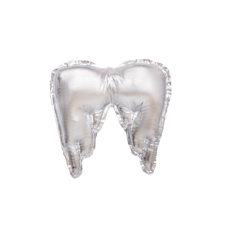 Perna decorativa aripi 40 x 40 cm Belisima P01-729AR1, Argintiu