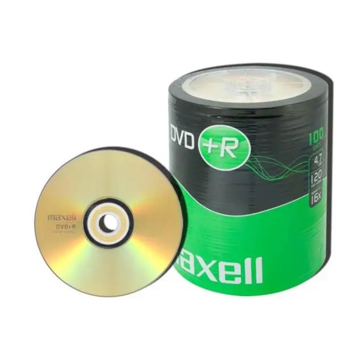 DVD+R MAXELL, 4,7 GB, 16x, 100 buc