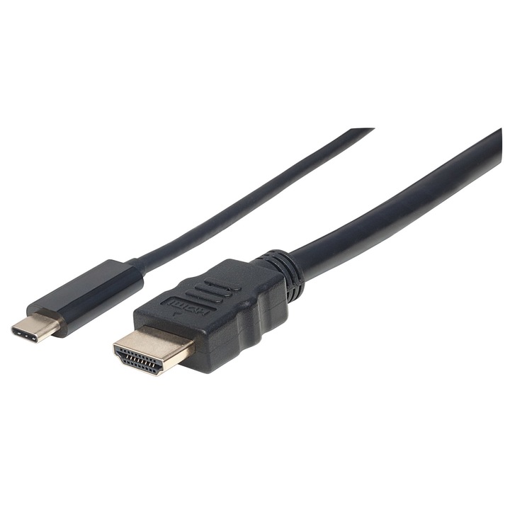 Manhattan adapter USB-C – HDMI M / M 1m kabel fekete (DP Alt mod)