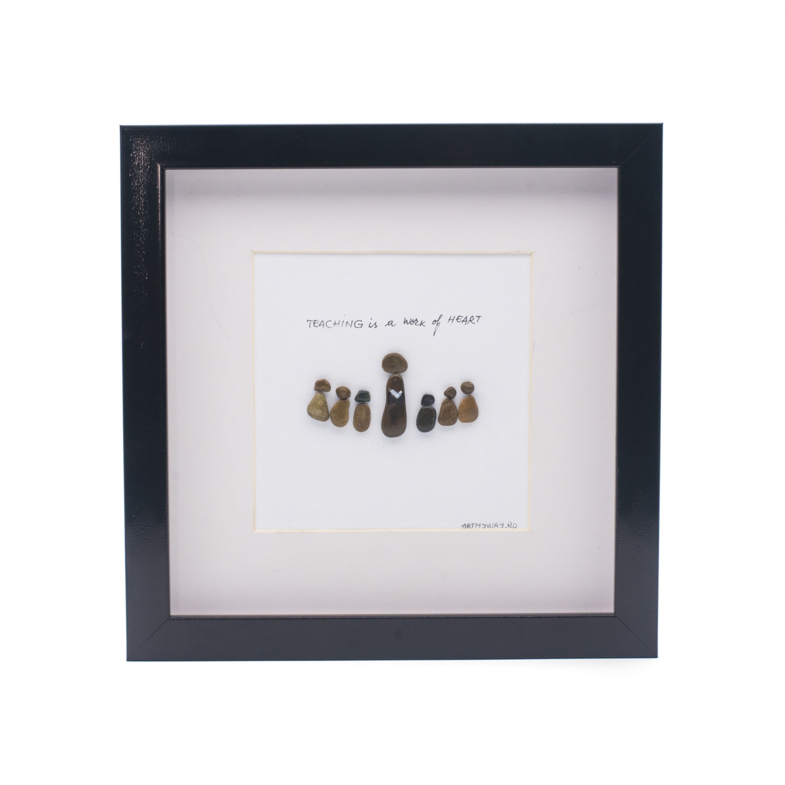 Tablou Teaching is a Work of Heart - Colectia Pebble Art