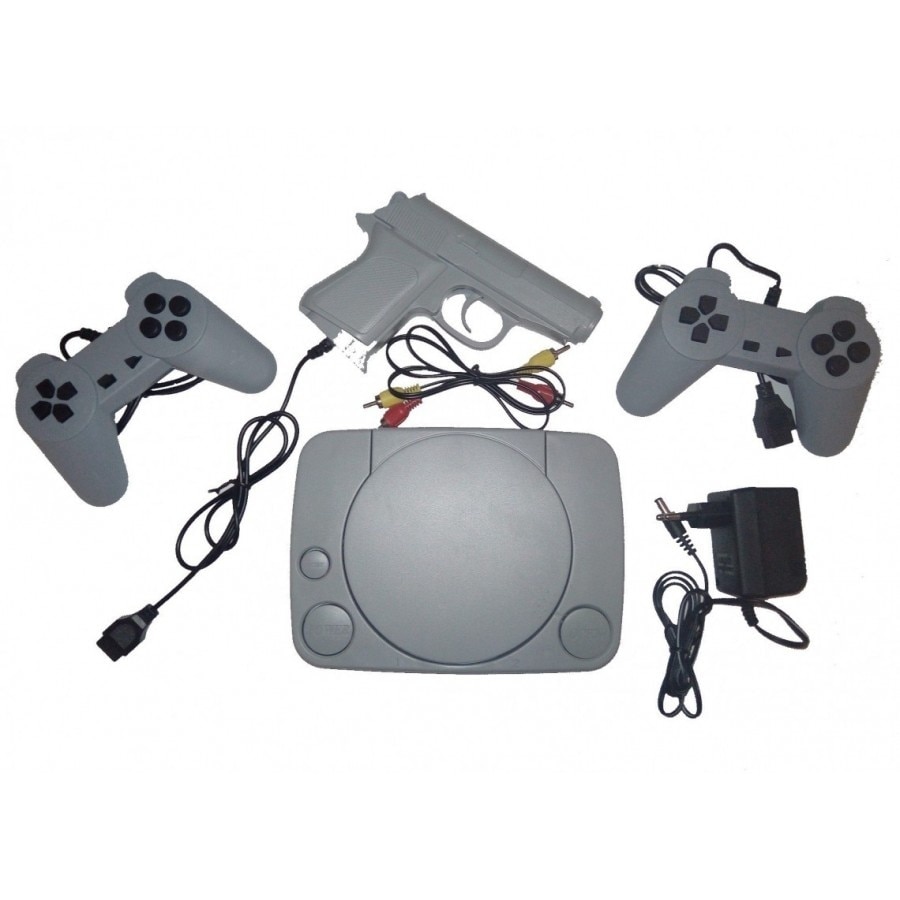 Joc Tv Retro jocul copilariei Consola Joc pe Televizor tip Terminator cu 2 telecomenzi si pistol inclus