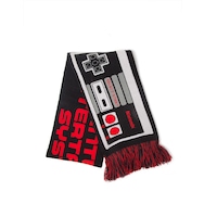 Fular Bioworld NES Nintendo, Fibre acrilice, Negru/Rosu