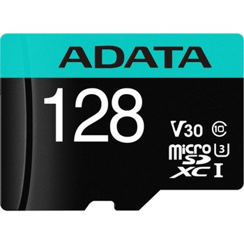 Card de memorie ADATA PremierPRO, MicroSDXC, 128GB, UHS-I U3 + Adaptor Card de memorie ADATA PremierPRO, MicroSDXC, 128GB, UHS-I U3 + Adaptor