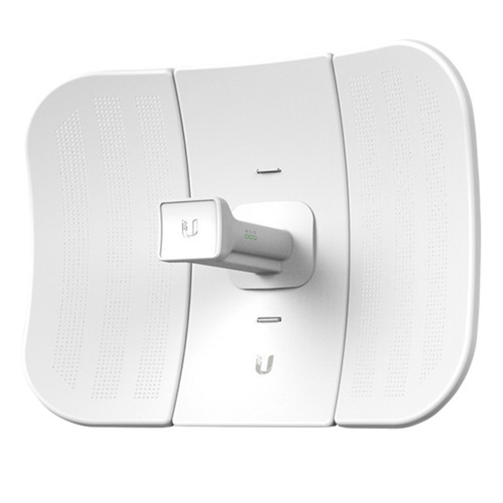 CPE Ubiquiti LBE-M5-23 LiteBeam M5, 5GHz, MIMO, 1x RJ45 100Mb/s, castig 23dBi, carcasa robusta pentru exterior, instalare rapida, ideal pentru conexiuni point-to-point wireless de mare viteza