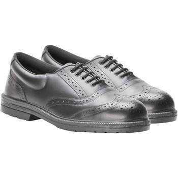 Pantofi eleganti din piele cu bombeu si talpa din otel, rezistenti la alunecare, perforatii si uleiuri, design modern, marimea 41 Pantofi eleganti din piele cu bombeu si talpa din otel, rezistenti la alunecare, perforatii si uleiuri, design modern, marimea 41