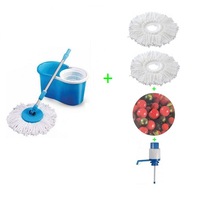 pachet galeata magic mop cu mop rotativ  rotire 360 grade curatare umedauscata si pompa de apa 2 rezerve mop  tocator din sticla si set lavete din microfibra imagen 26_0_
0