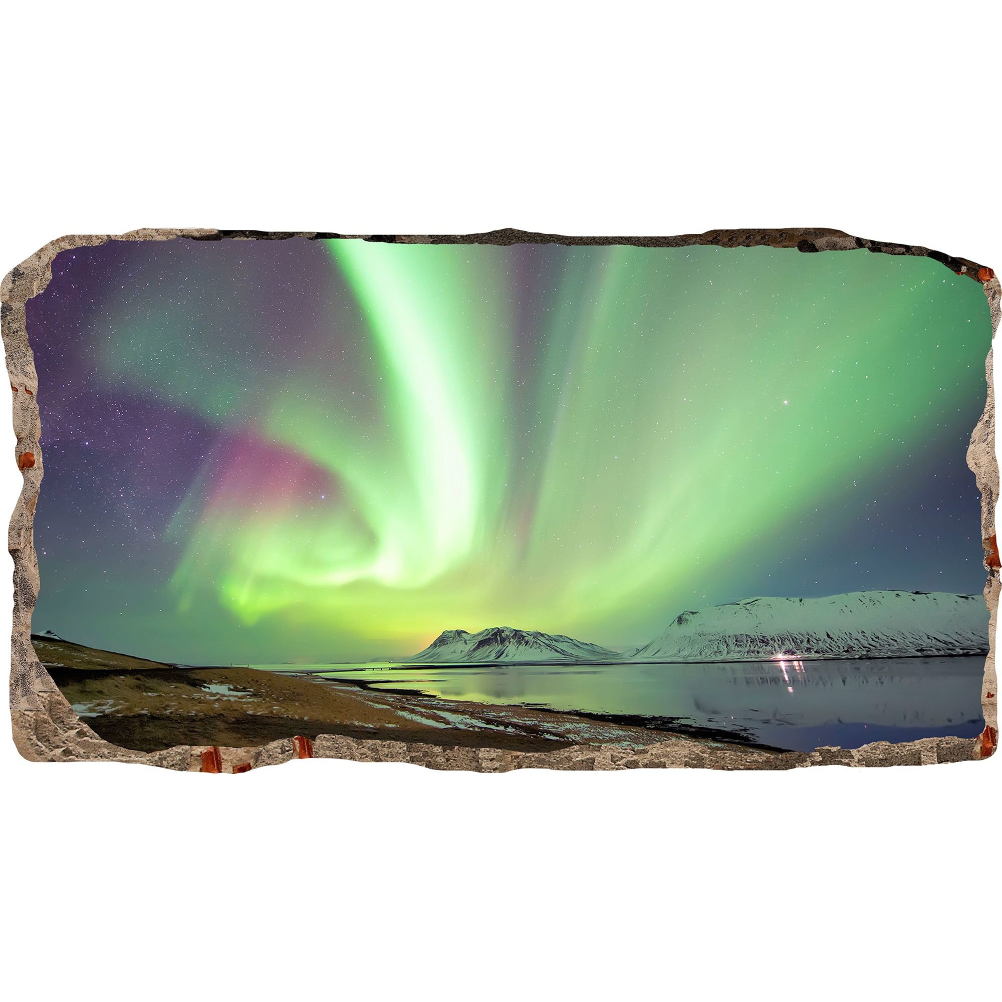 Fototapet 3D Startonight Aurora Boreala, luminos in intuneric, 1.50 x 0.82 m