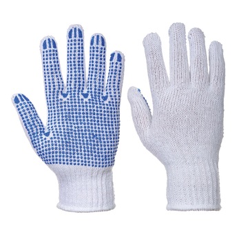 Manusi Clasicul Polka Dot, Alb/Albastru, XXL Manusi Clasicul Polka Dot, Alb/Albastru, XXL