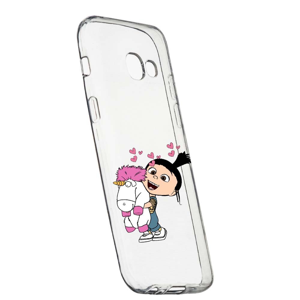 Husa de protectie Despicable Me, Agnes pentru Samsung Galaxy J4 Plus 2018, rezistenta la uzura, anti-alunecare, din silicon Premium, 217