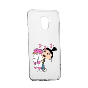 Husa de protectie Despicable Me, Agnes pentru Samsung Galaxy A8 2018 / A5 2018, rezistenta la uzura, anti-alunecare, din silicon Premium, 217 Husa de protectie Despicable Me, Agnes pentru Samsung Galaxy A8 2018 / A5 2018, rezistenta la uzura, anti-alunecare, din silicon Premium, 217