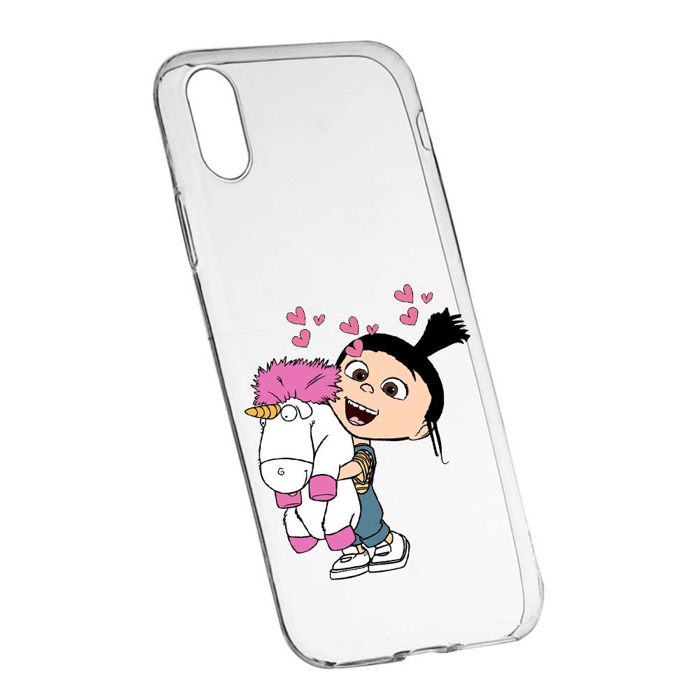 Husa de protectie Despicable Me, Agnes pentru Apple iPhone X/XS, rezistenta la uzura, anti-alunecare, din silicon Premium, 217