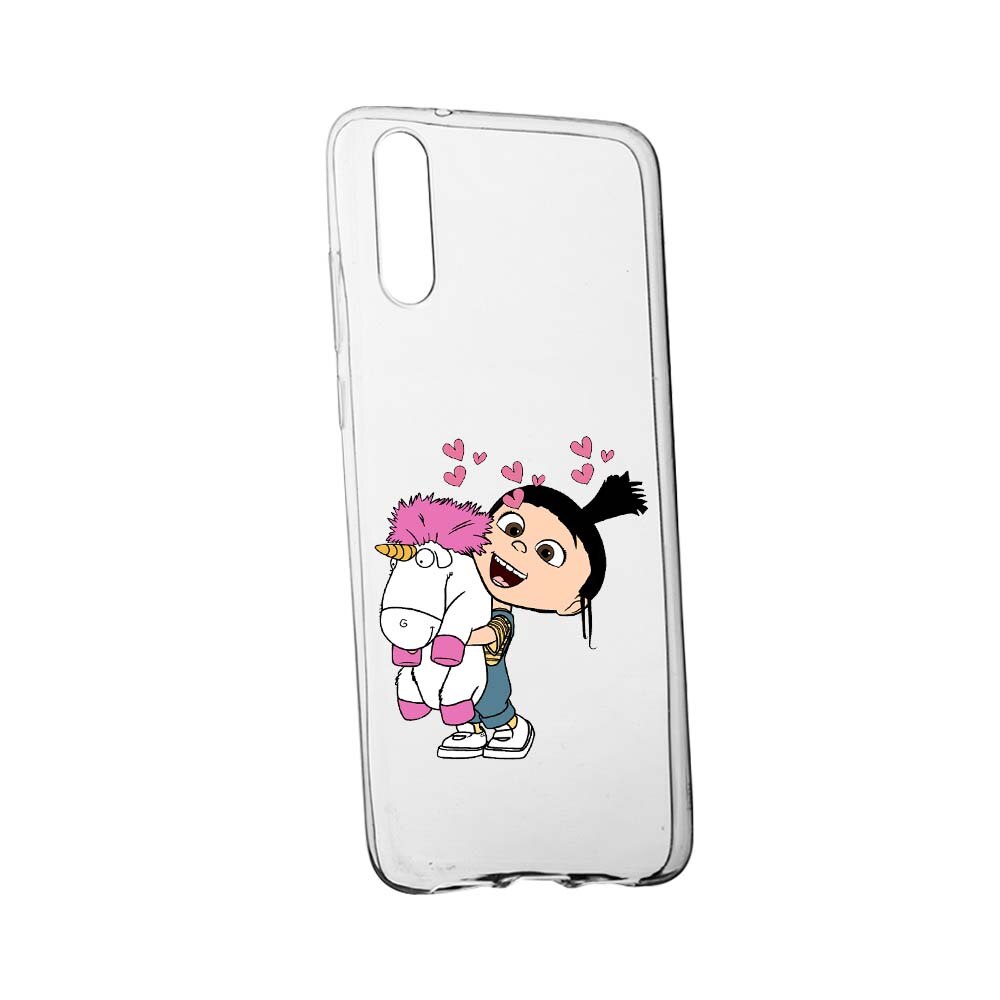 Husa de protectie Despicable Me, Agnes pentru Samsung Galaxy A7 2018, rezistenta la uzura, anti-alunecare, din silicon Premium, 217