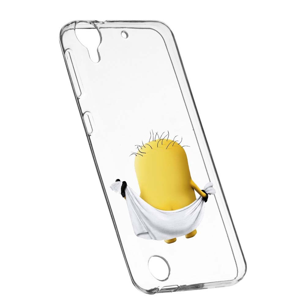 Husa de protectie Cartoon, Minion pentru HTC Desire 825/10 Lifestyle, rezistenta la uzura, anti-alunecare, din silicon Premium, 219