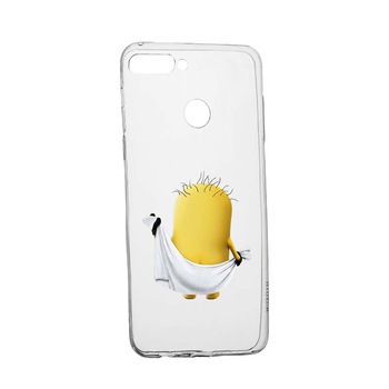 Husa de protectie Cartoon, Minion pentru Huawei Y7 Prime 2018 / Y7 2018, rezistenta la uzura, anti-alunecare, din silicon Premium, 219 Husa de protectie Cartoon, Minion pentru Huawei Y7 Prime 2018 / Y7 2018, rezistenta la uzura, anti-alunecare, din silicon Premium, 219
