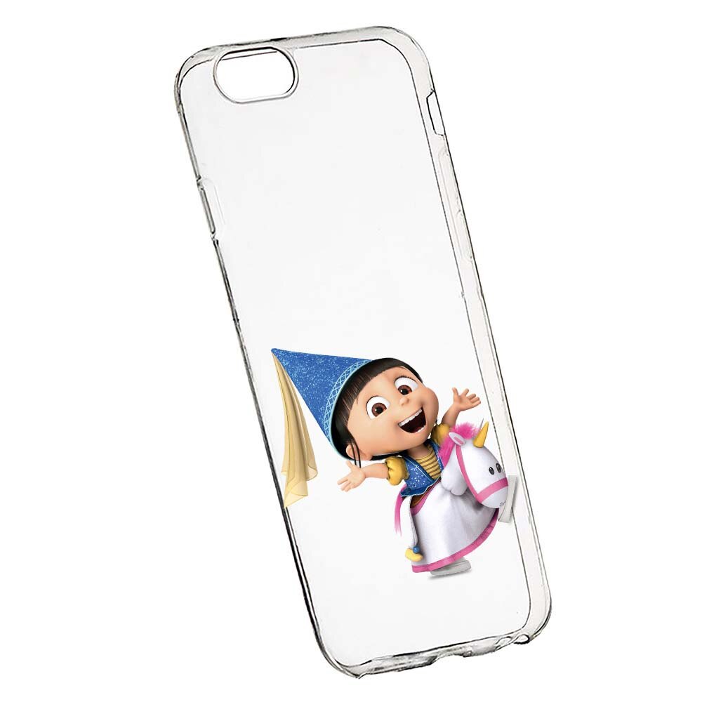 Husa de protectie Despicable Me, Agnes pentru Apple iPhone 6 Plus / 6S Plus, rezistenta la uzura, anti-alunecare, din silicon Premium, 220
