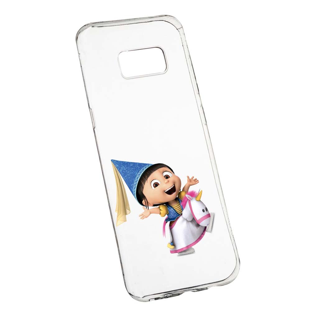 Husa de protectie Despicable Me, Agnes pentru Samsung Galaxy S8 Plus, rezistenta la uzura, anti-alunecare, din silicon Premium, 220