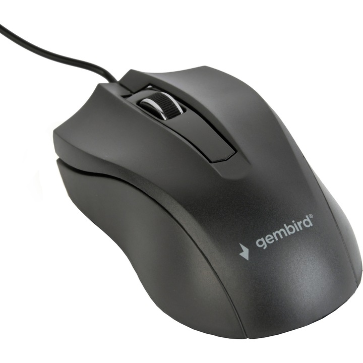 Mouse optic Gembird MUS-3B-01, 1000 DPI, Negru