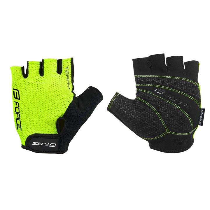 Force Terry Fluo Kesztyű, XL, Sárga