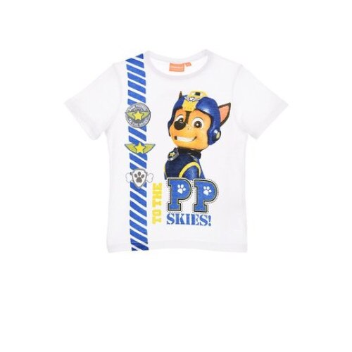 Tricou maneca scurta Paw Patrol, alb