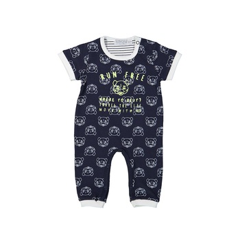 Salopeta bebe, Dirkje, cu ursuleti, bleumarin, 80 cm Salopeta bebe, Dirkje, cu ursuleti, bleumarin, 80 cm