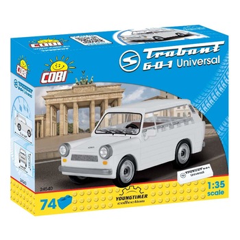 Set de construit Cobi, masina Trabant 601 universal (74pcs) Set de construit Cobi, masina Trabant 601 universal (74pcs)
