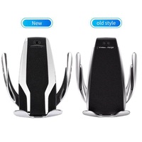 incarcator auto deluxe new version automatic sensorfast wireless charge 10w  samsung s8s9s10note 89iphone 88xxsxsmax prindere grila ventilatieventuza silvers6 imagen 53_0_
0